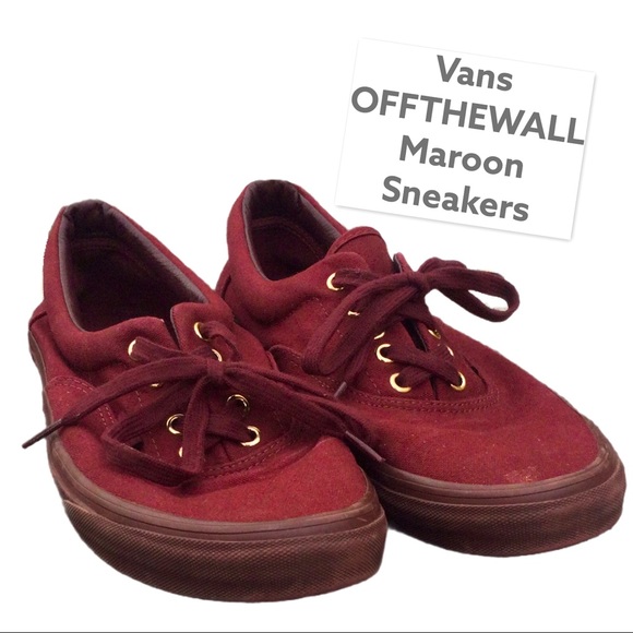 Vans Other - Maroon Vans OFFTHEWALL Men’s size 10 VGUC Sneakers